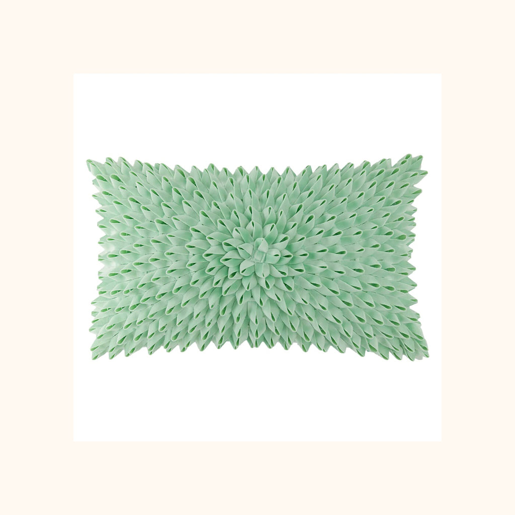 Handmade 3D Velvet Floral Lumbar Pillow Cover
