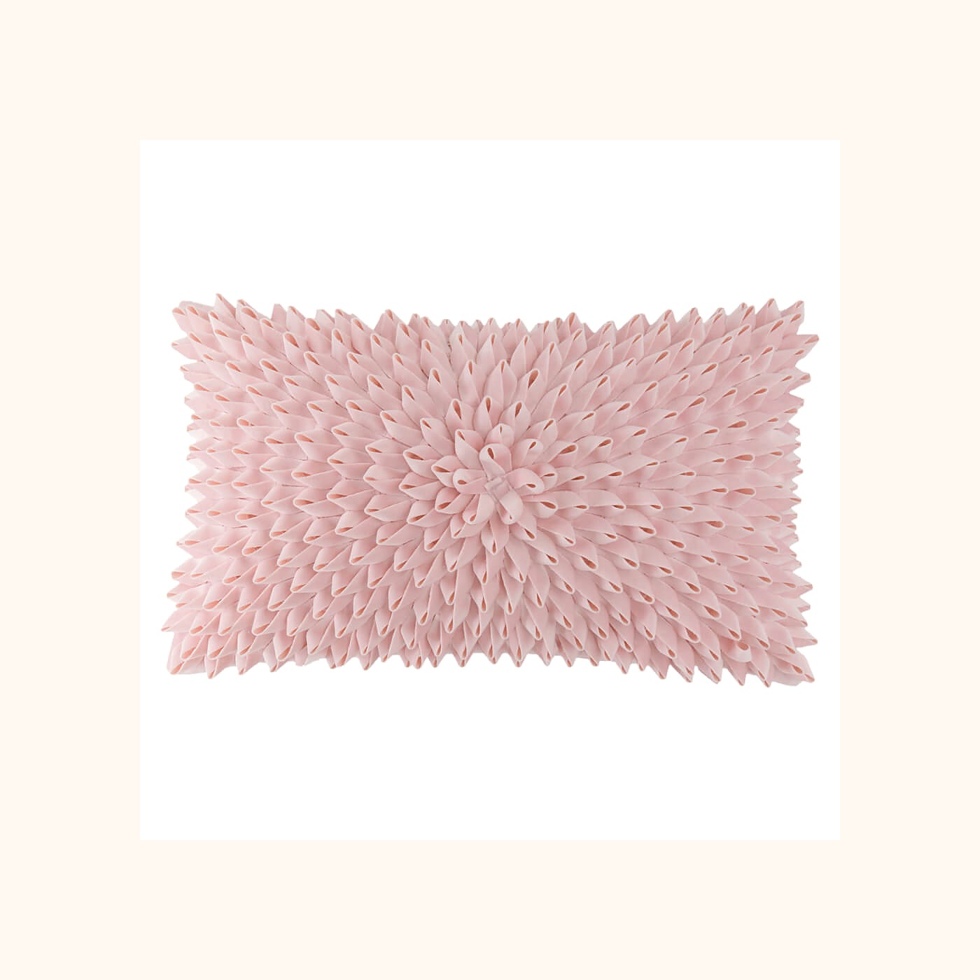 Handmade 3D Velvet Floral Lumbar Pillow Cover