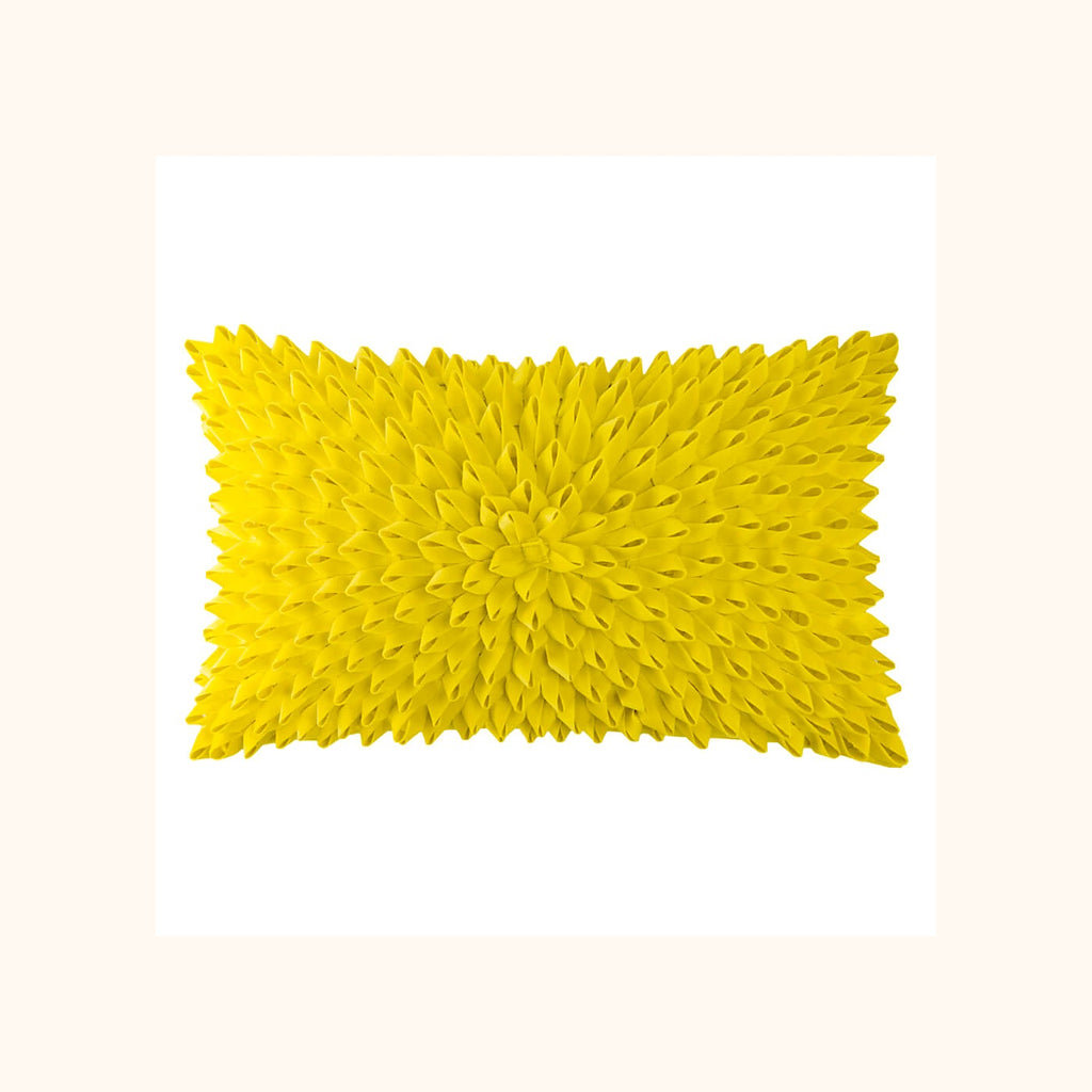 Handmade 3D Velvet Floral Lumbar Pillow Cover