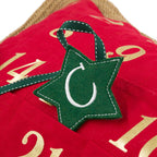 VG|red| Foil Print  Christmas Calendar Pillow Case