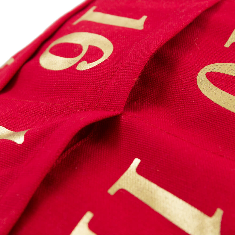 VG|red| Foil Print  Christmas Calendar Pillow Case