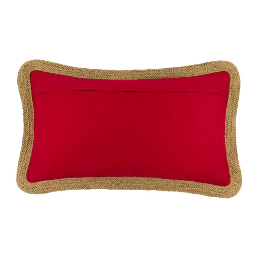 VG|red|Decorative Foil Print  Christmas Calendar Pillow Case