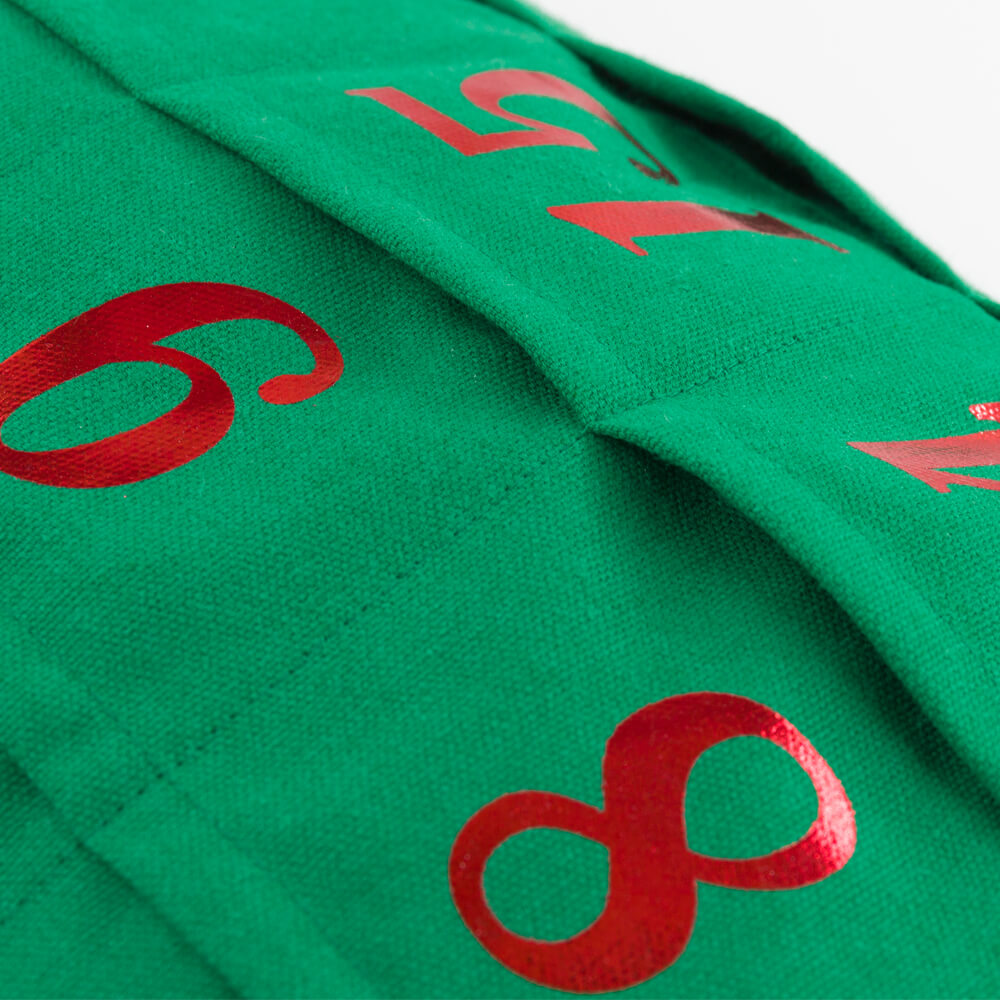 VG|green|Decorative Foil Print  Christmas Calendar Pillow Case