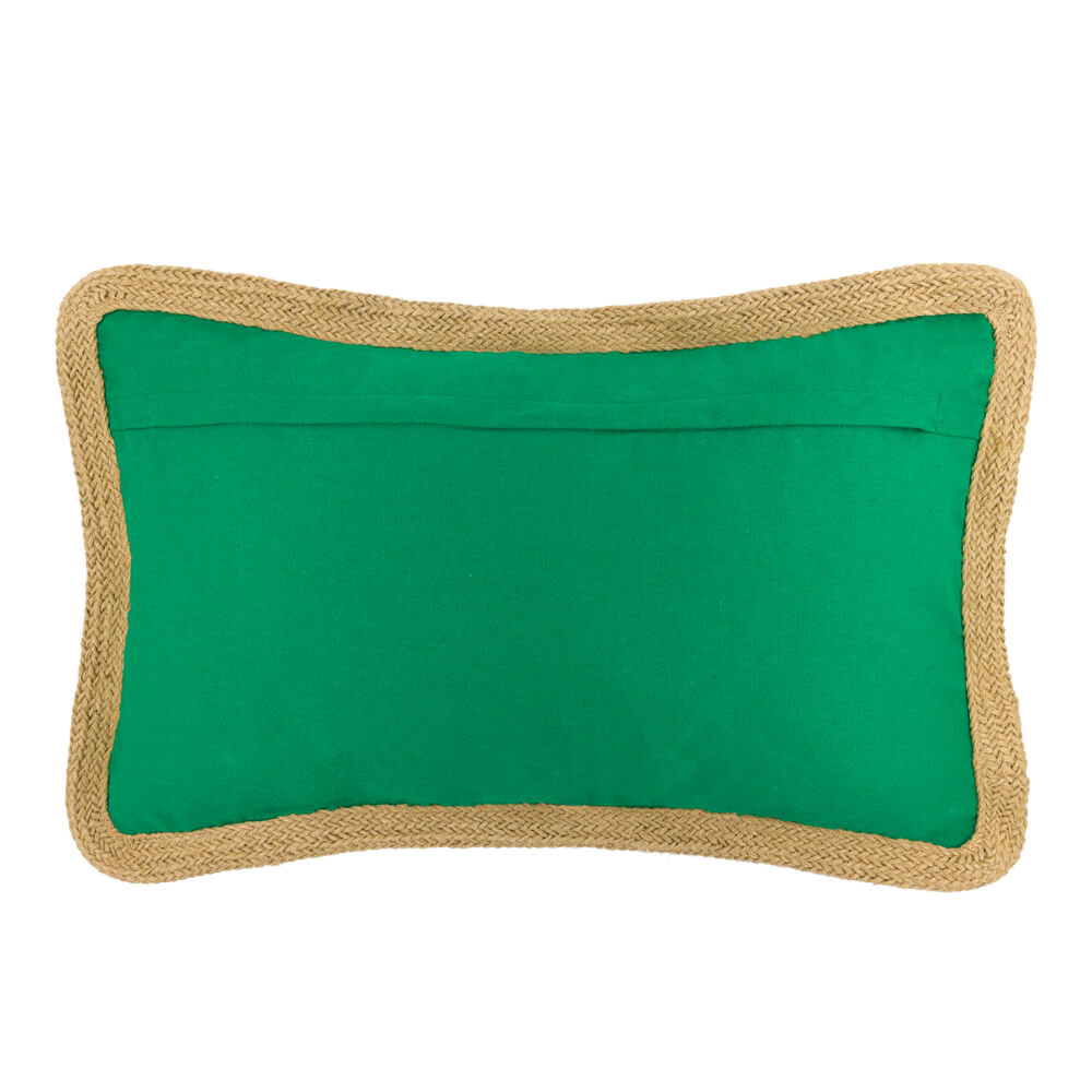 VG|green|Decorative Foil Print  Christmas Calendar Pillow Case