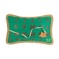 VG|green|Decorative Foil Print  Christmas Calendar Pillow Case