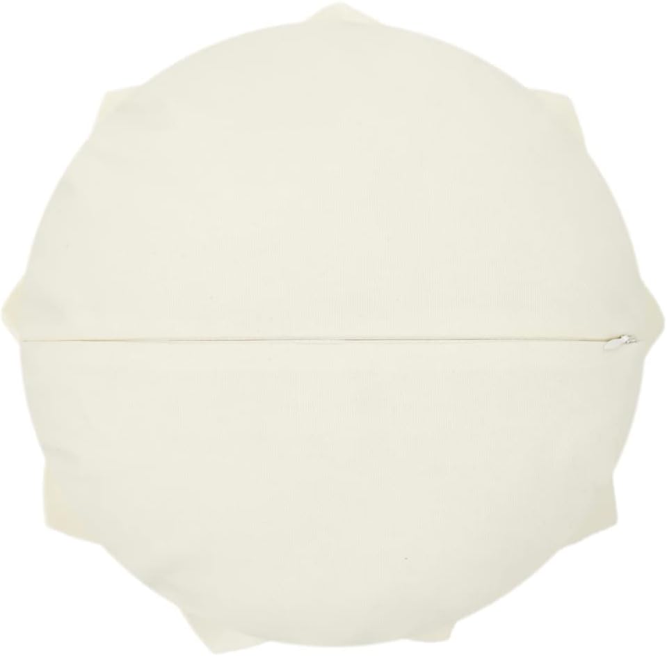 VG|cream-white|3D Flower Throw Pillows with Insert Included Decorative Handmade Accent Round Pillow Cushion for Couch Bedroom Aesthetic Home Decor