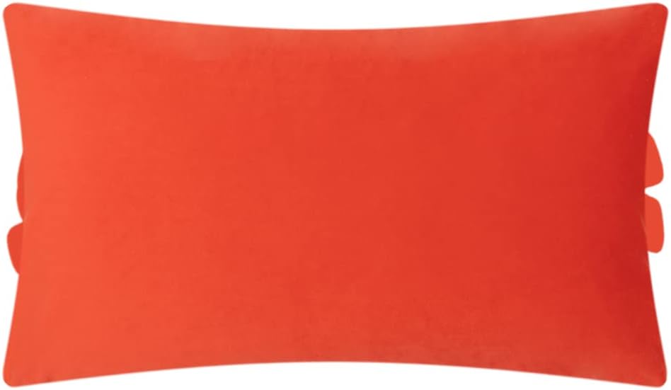 VG|orange-red|3D Flower Throw Pillow Cover