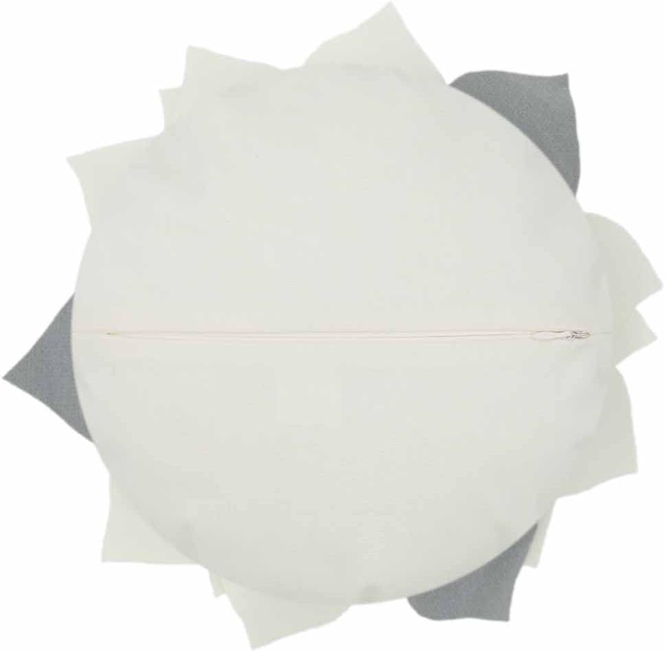 White 3D Magnolia Flower Throw Pillow - Detail 1