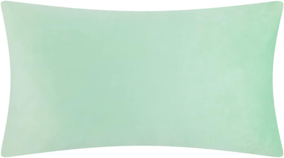 VG|mint-green|3D Flower Throw Pillow Cover Handmade Floral Soft Velvet Lumbar Cushion for Bed Living Room Chair Couch Decor Gold