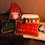 VG|red|Foil Print  Christmas Calendar Pillow Case