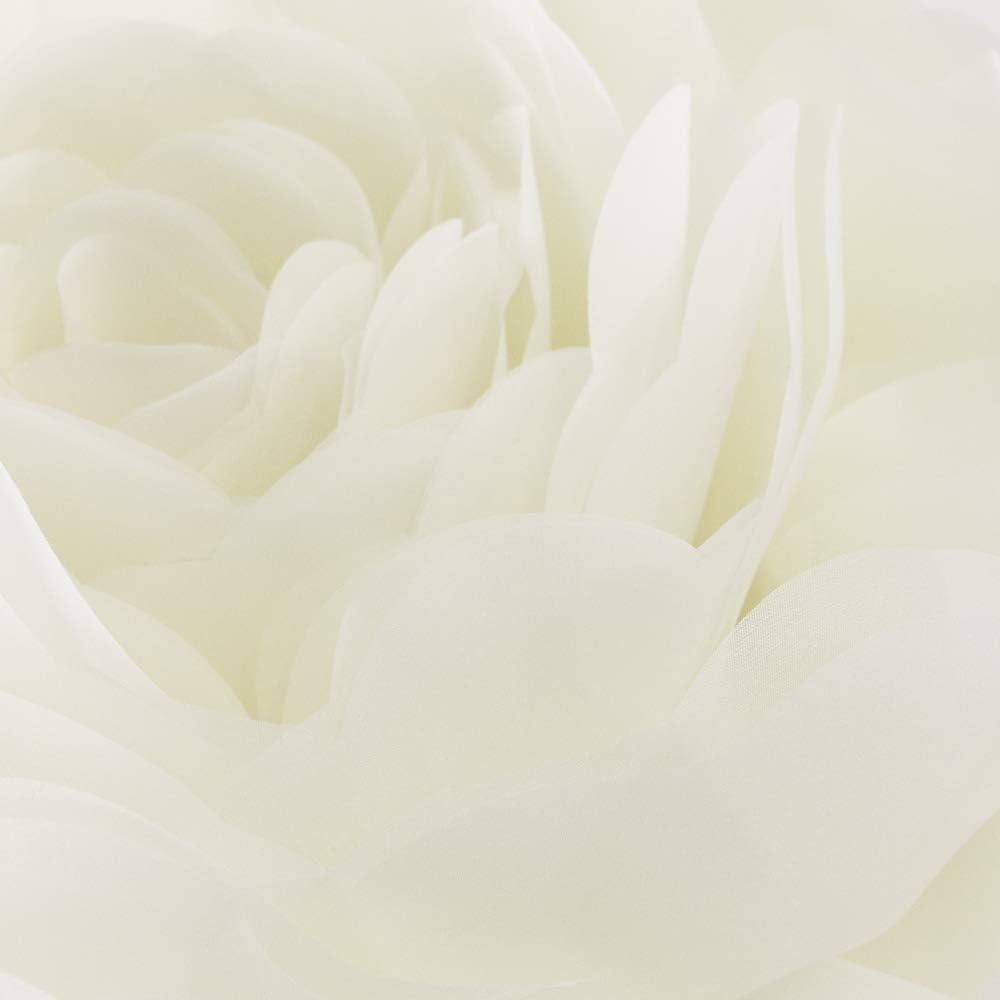VG|creamy-white|3D Flower Throw Pillow Cover