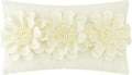 VG|creamy-white|3D Flower Throw Pillow Cover