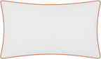 VG|white-orange-with-4-birds|Cute Birds Throw Pillow Cover Lumbar Accent Cushion Embroidered Pillowcase for Home Sofa Bed Living Room Dark Blue Orange Beige