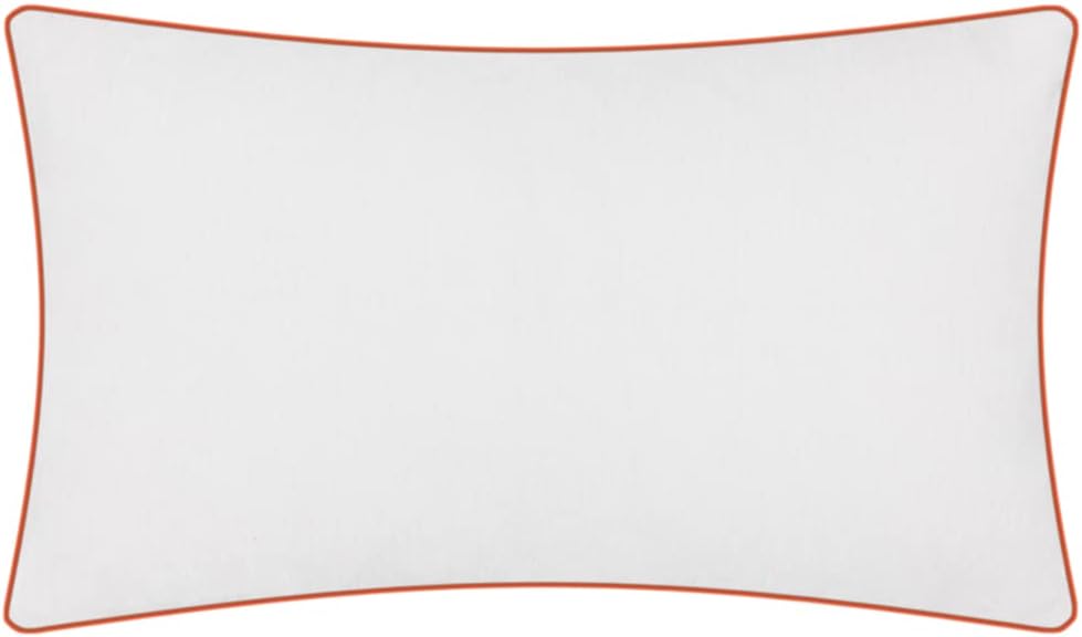 VG|white-orange-with-4-birds|Cute Birds Throw Pillow Cover Lumbar Accent Cushion Embroidered Pillowcase for Home Sofa Bed Living Room Dark Blue Orange Beige