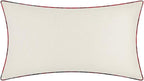 VG|light-gray-red-plaid-with-birds|Cute Birds Throw Pillow Cover Lumbar Accent Cushion Embroidered Pillowcase for Home Sofa Bed Living Room Dark Blue Orange Beige