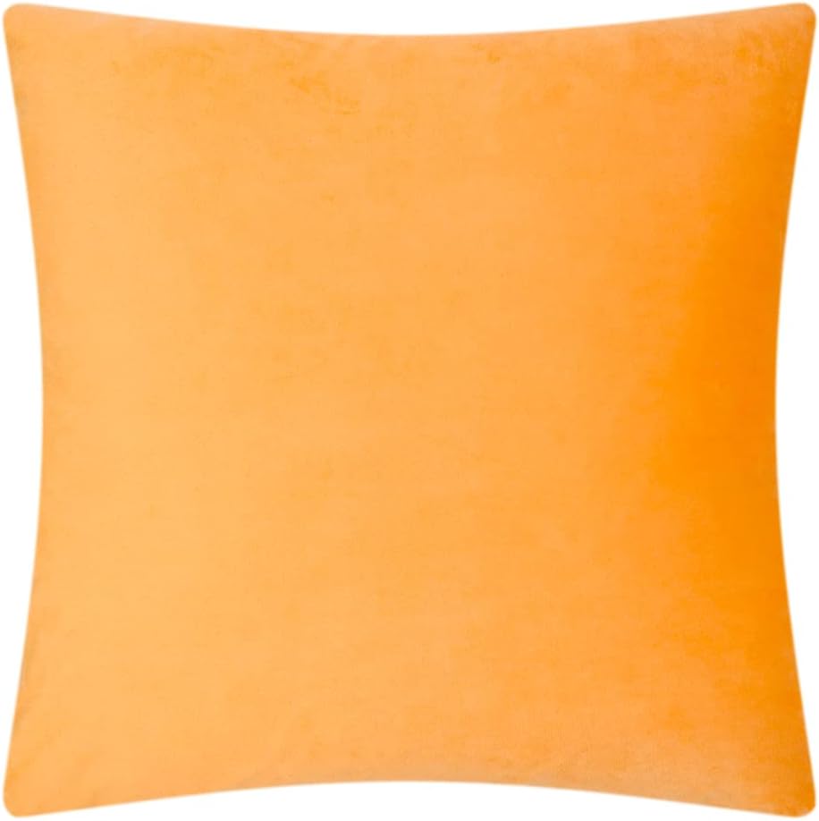 VG|yellow|Velvet Pillow Cover
