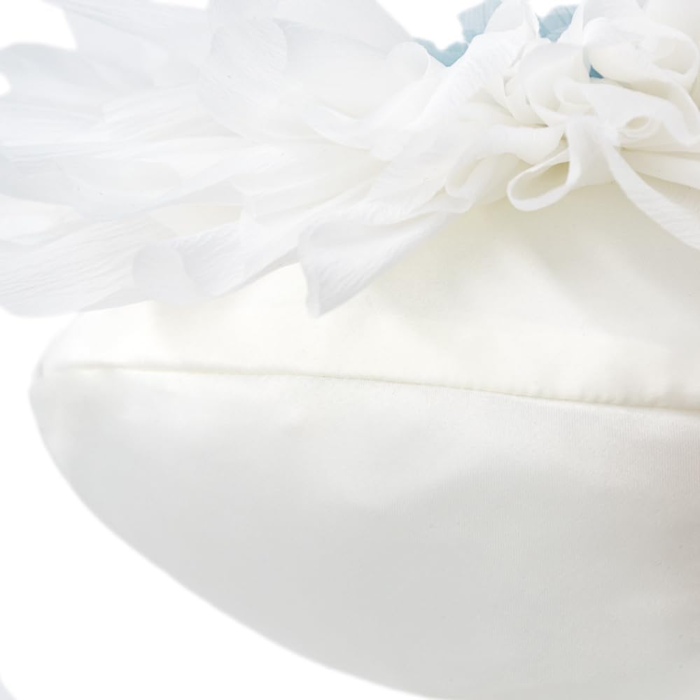 VG|white|Decorative 3D Flower Shaped Throw Pillow