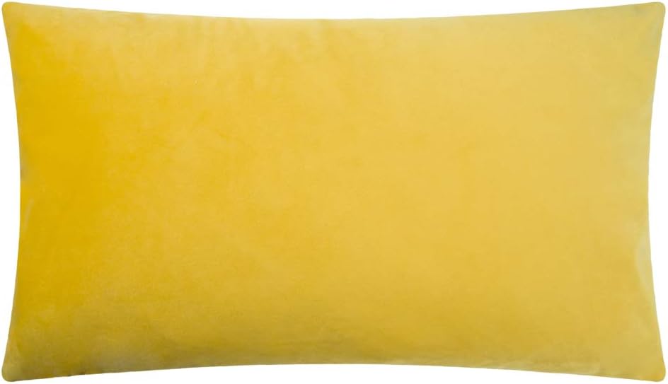 VG|yellow-velvet|Handmade 3D Floral Throw Pillow Cover