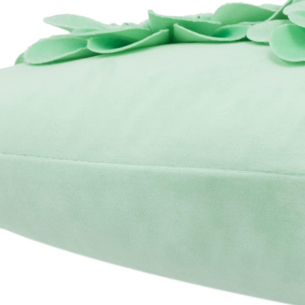 VG|mint-green|3D Flower Throw Pillow Cover
