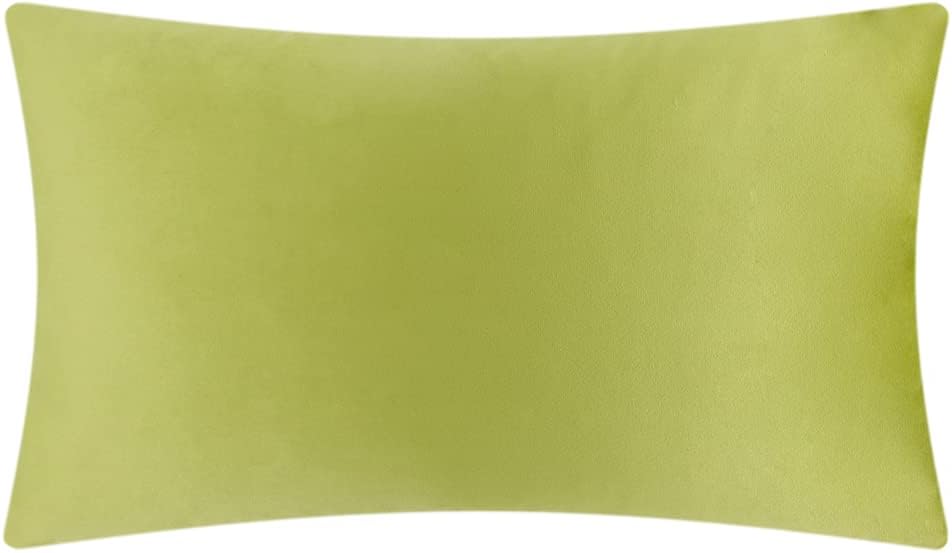 VG|green|3D Flower Throw Pillow Cover Handmade Floral Soft Velvet Lumbar Cushion for Bed Living Room Chair Couch Decor Gold