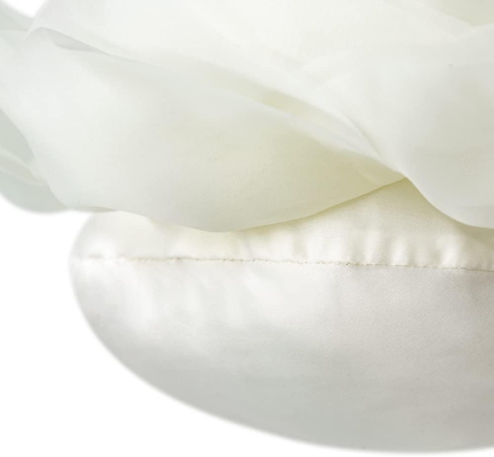 VG|creamy-white|3D Flower Throw Pillow Cover