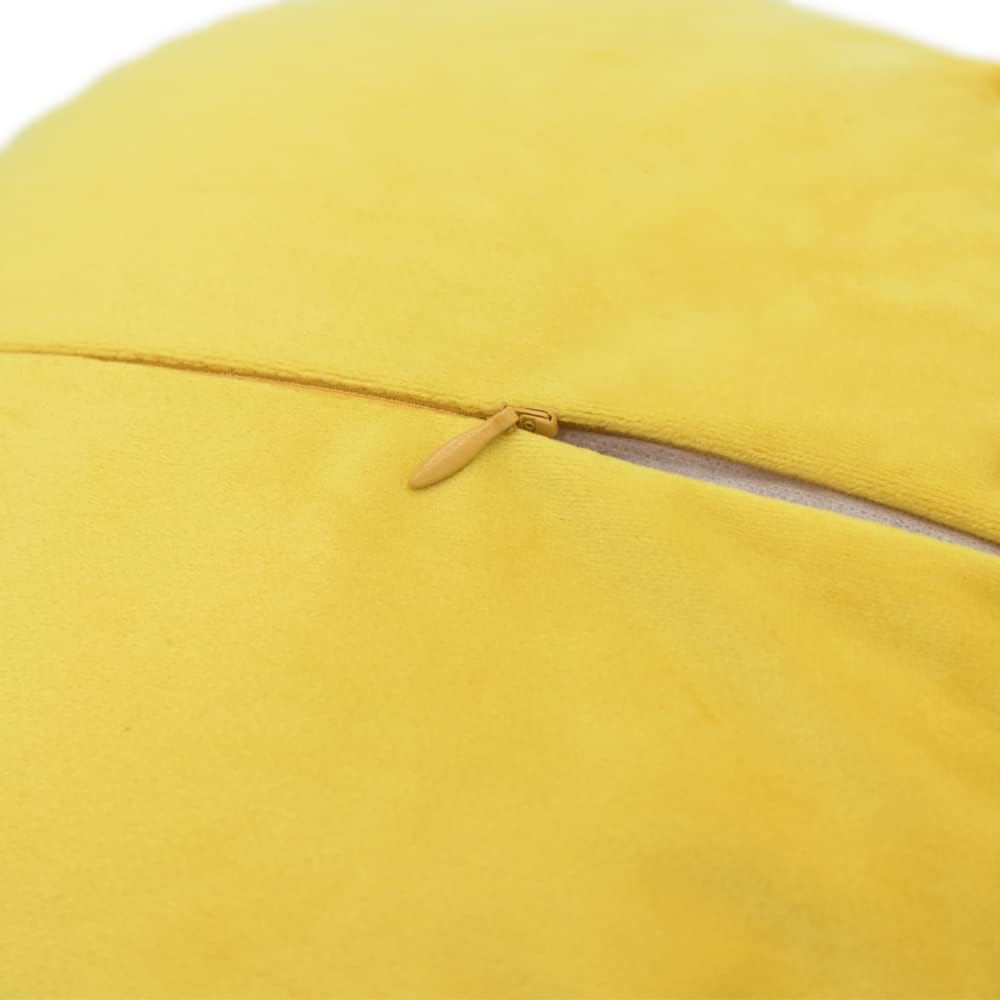 VG|yellow|3D Flower Throw Pillow Cover Aesthetic Decorative Daisy Accent Pillow Case Hand Crafted Cushion Round Floral Pillowcase for Home Bed Couch Bedroom Chair