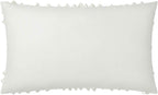 VG|creamy-white-solid-suede|3D Flower Throw Pillow Cover, Velvet, Light Grey