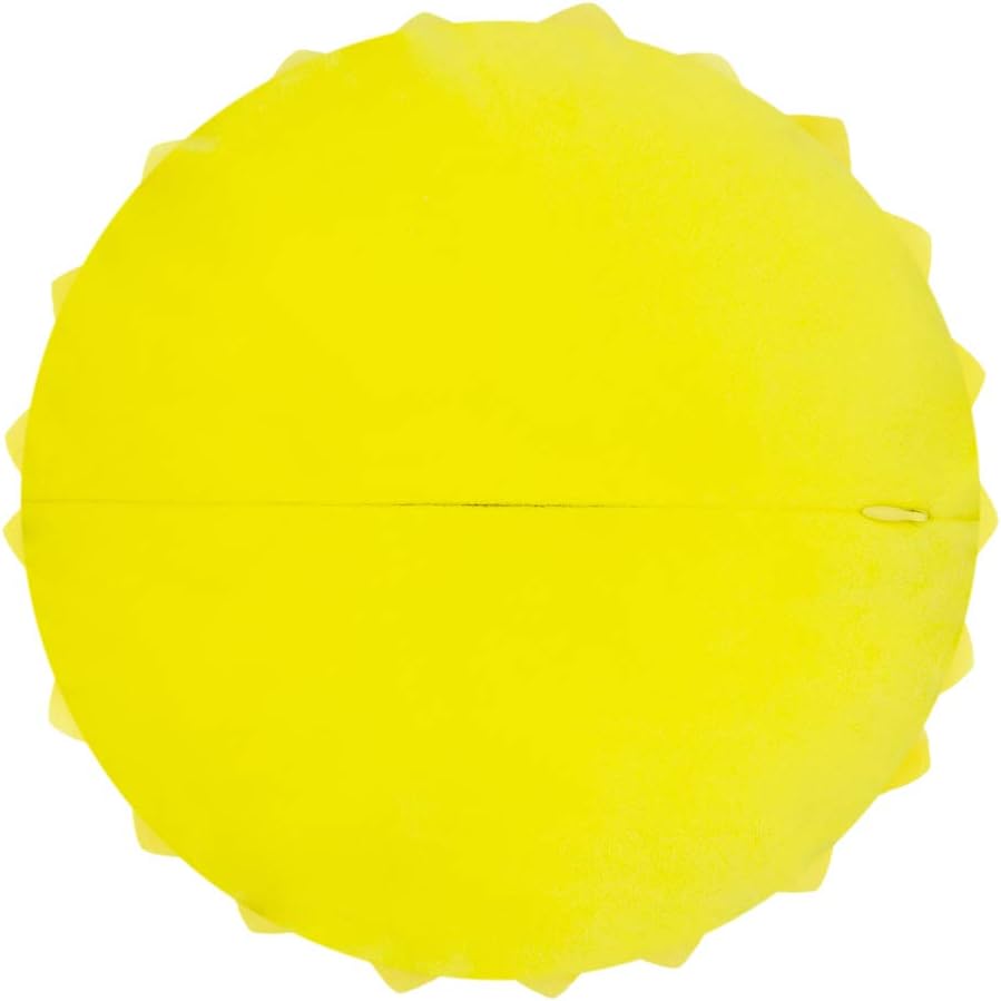 VG|light-yellow|3D Flower Throw Pillow Cover Decorative Round Cushion Floral Accent Pillowcase for Bedroom Living Room Bed Couch Pink Velvet
