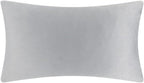 VG|a1-lght-grey-velvet|3D Flower Throw Pillow Cover, Velvet, Light Grey