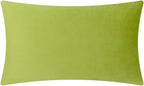VG|green-velvet|Handmade 3D Floral Throw Pillow Cover