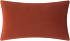 VG|rust-red|3D Flower Throw Pillow Cover