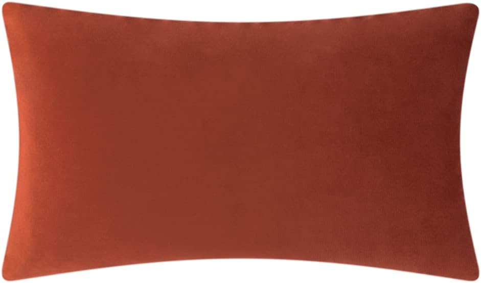 VG|rust-red|3D Flower Throw Pillow Cover
