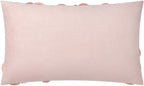 VG|pink-solid-suede|Handmade 3D Floral Throw Pillow Cover