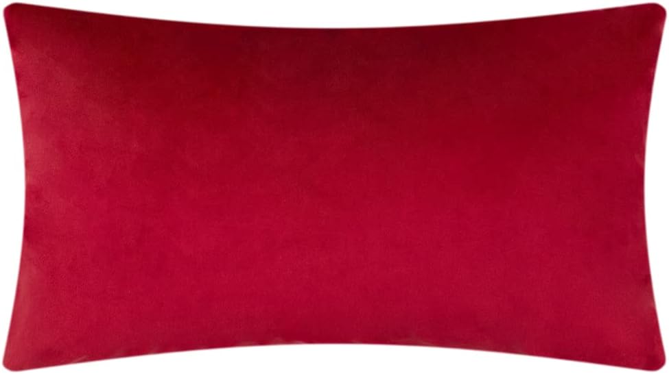 VG|red|Velvet Pillow Cover