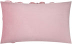 VG|gold-pink-velvet|Handmade 3D Floral Throw Pillow Cover