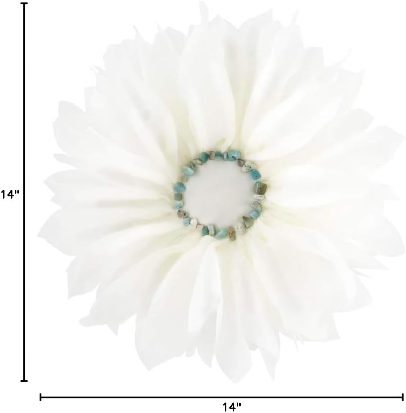 VG|a-white|Decorative 3D Flower Shaped Throw Pillow