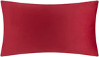 VG|red|3D Flower Throw Pillow Cover Handmade Floral Soft Velvet Lumbar Cushion for Bed Living Room Chair Couch Decor Gold