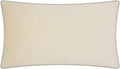 Solid Velvet Decorative Throw Pillowcase Luxury Soft Cushion Cover for Sofa Couch Chair Blue - Beige J602-2 / 24" x 14" (Pack of 1)