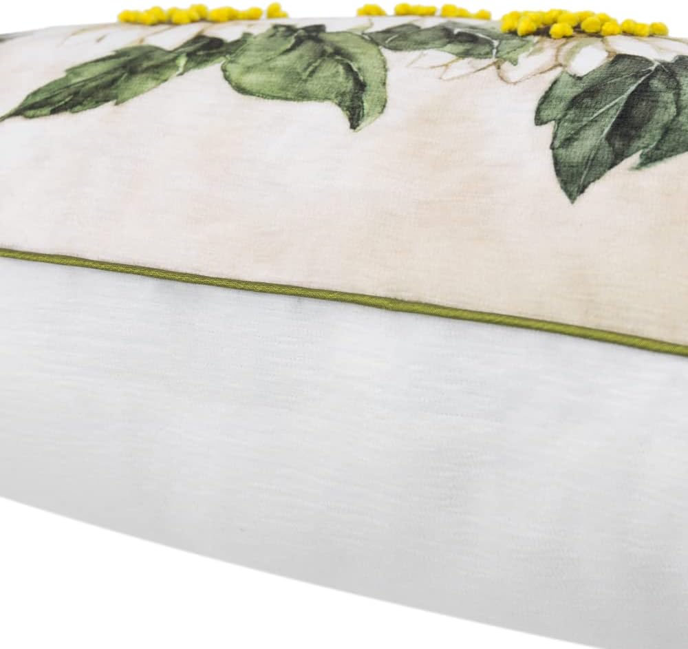 VG|daisy|3D Flower Lumbar Throw Pillow Covers White