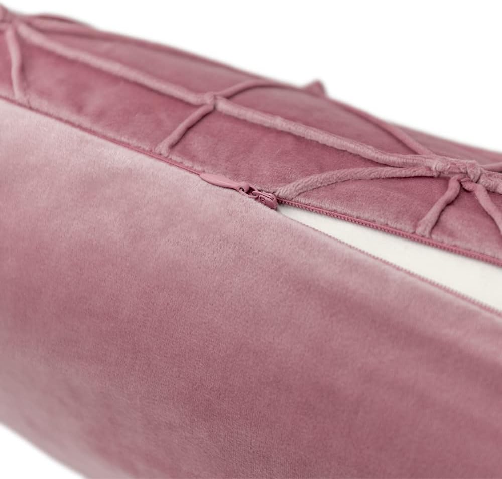 VG|grayish-pink|Velvet Pillow Cover