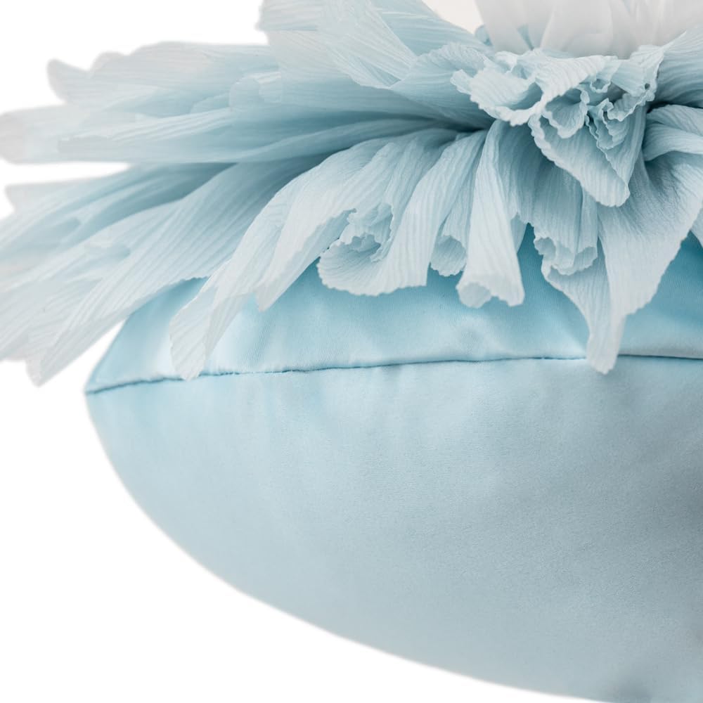 VG|blue|Decorative 3D Flower Shaped Throw Pillow