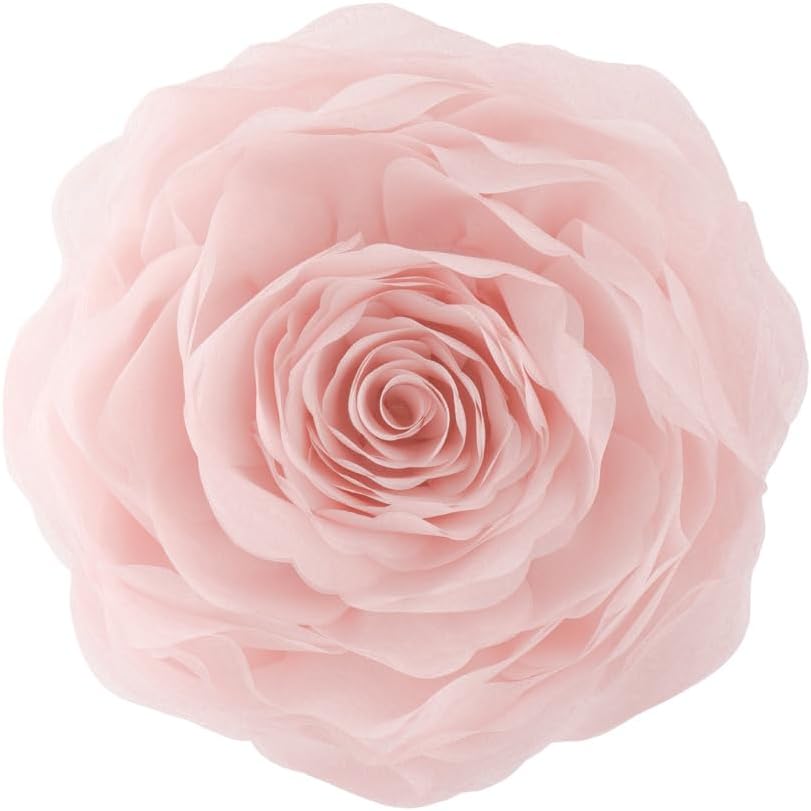 VG|peach-pink|3D Flower Throw Pillow Cover