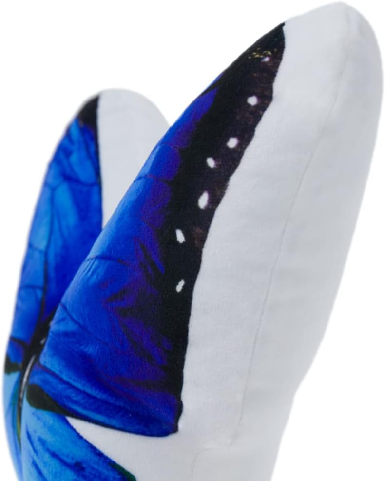 VG|blue-butterfly|3D Butterfly Throw Pillow, Hot Pink