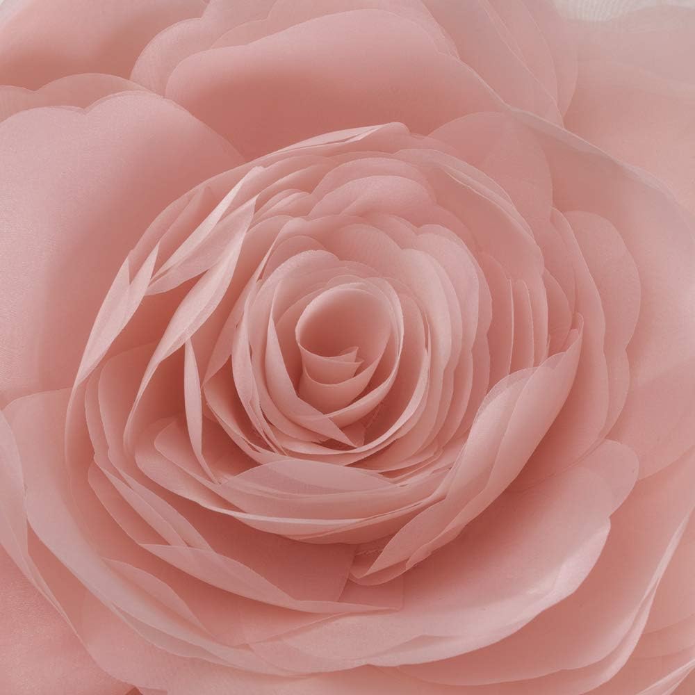VG|peach-pink|3D Flower Throw Pillow Cover