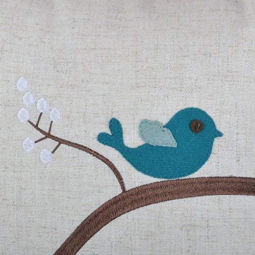 VG|b|ove irds Throw Pi ow Cover ue Green