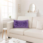 VG|purple-lilac|3D Flower Throw Pillow Cover
