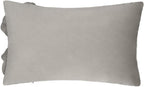 VG|taupe|3D Flowers Throw Pillow Cover Decorative Soft Velvet Accent Floral Cushion Lumbar Pillowcase for Bed Sofa Couch Living Room