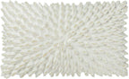 VG|creamy-white-solid-suede|3D Flower Throw Pillow Cover, Velvet, Light Grey