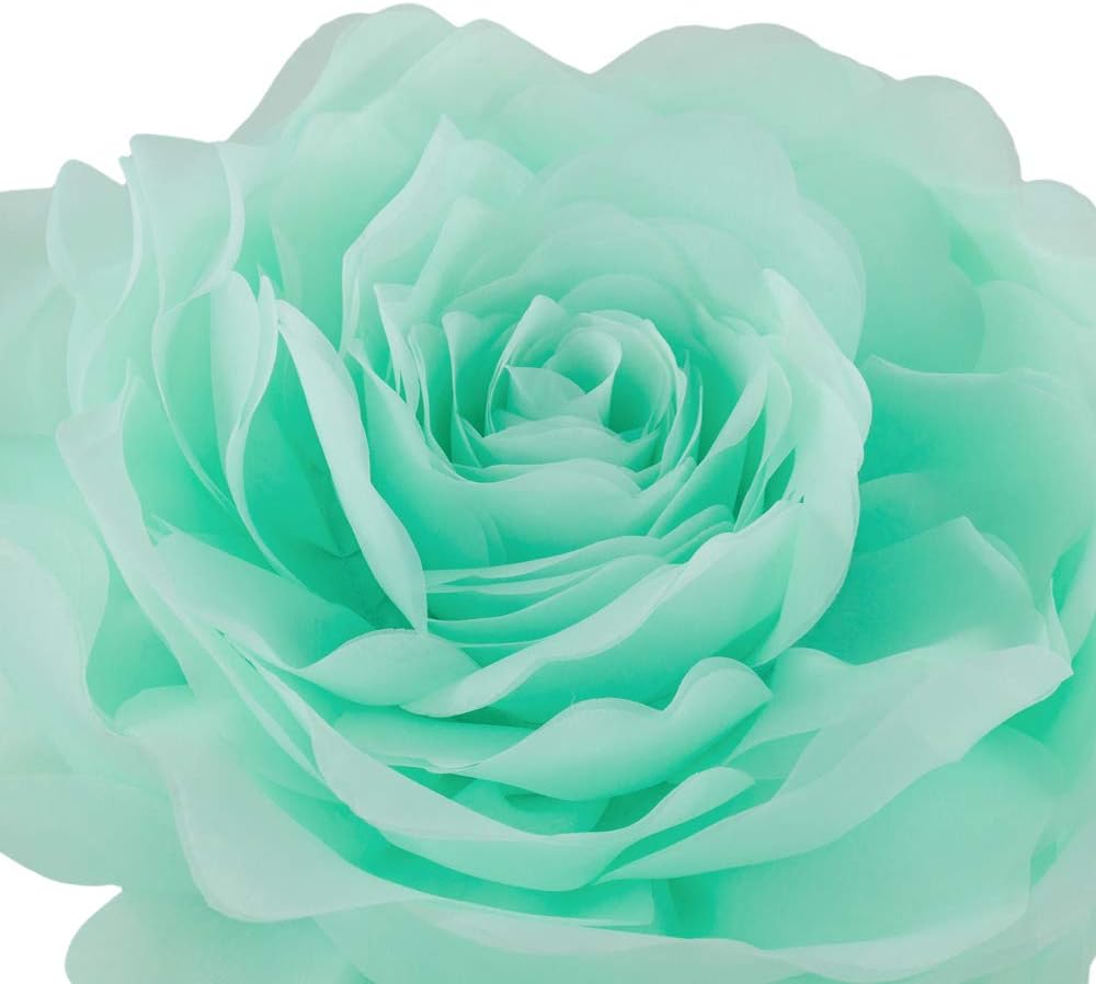 VG|mint-green|3D Flower Throw Pillow Cover