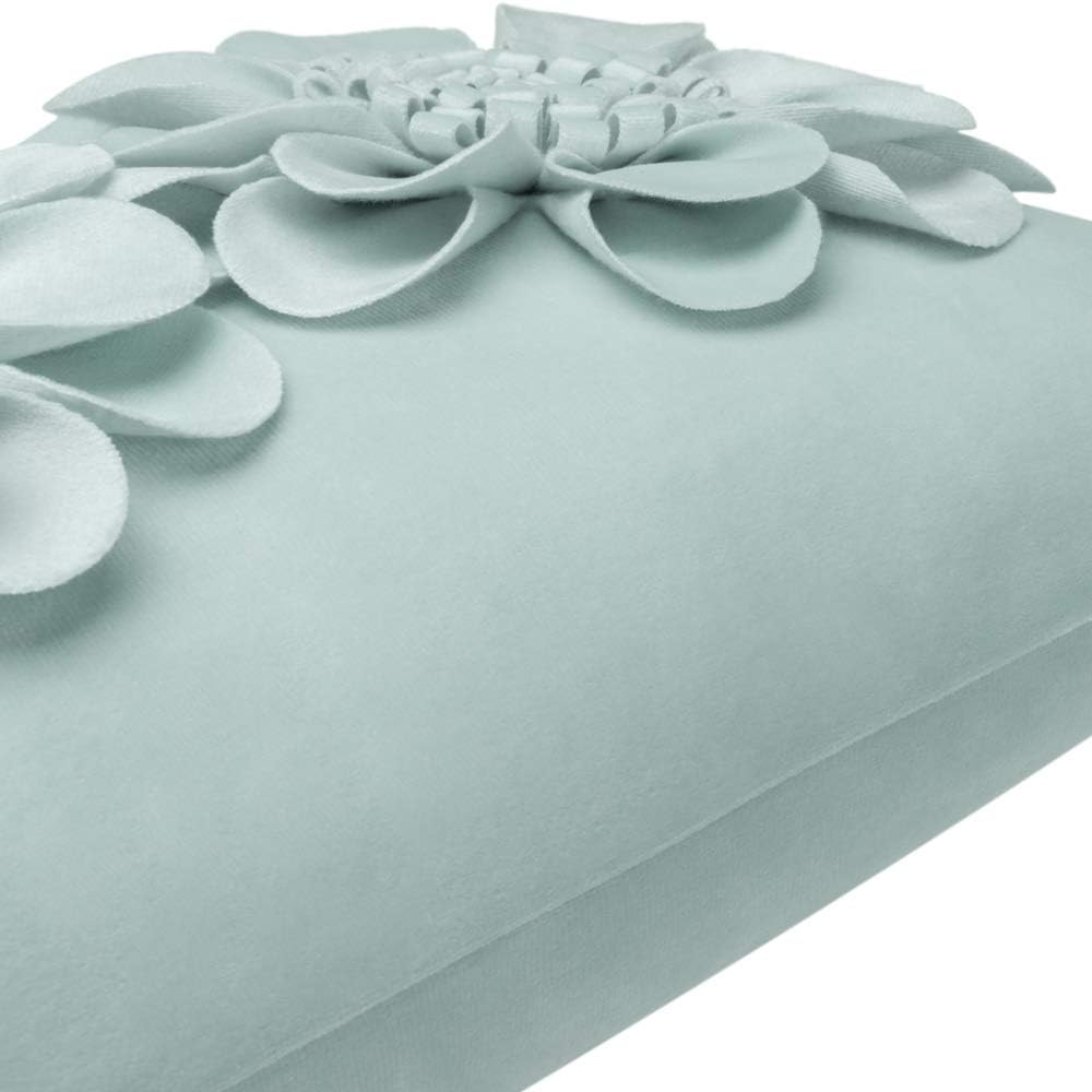 VG|sky-blue|3D Flower Throw Pillow Cover